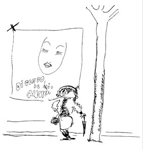 un bozzetto di Fellini