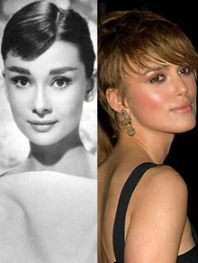 Audrey Hepburn e Keira Knightley