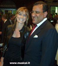 Serena Autieri ed il produttore Guido Lombardo della Titanus