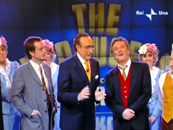 Il cats di "The Producers ospite di Pippo Baudo a "Domenica In"