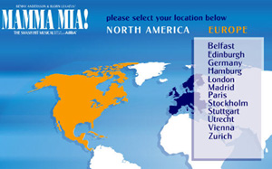 Il sito ufficiale di "Mamma Mia!" non include pi Milano