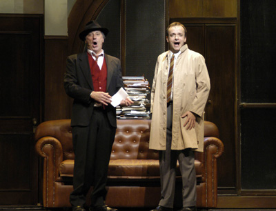 Enzo Iacchetti e  Gianluca Guidi in "The Producers" (Foto Antonio Agostini)