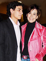 Barbara D'Urso e il figlio
