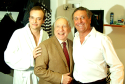Mel Brooks tra Gianluca Guidi ed Enzo Iacchetti