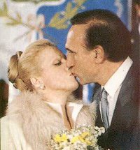 Katia Ricciarelli e Pippo Baudo il giorno dell nozze