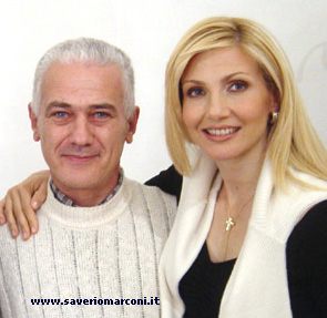 Lorella Cuccarini con Saverio Marconi che la diriger in "Sweet Charity"