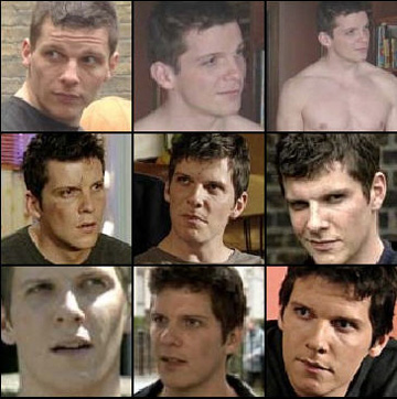 Nigel Harman in alcune foto dalla soap "EastEnders"