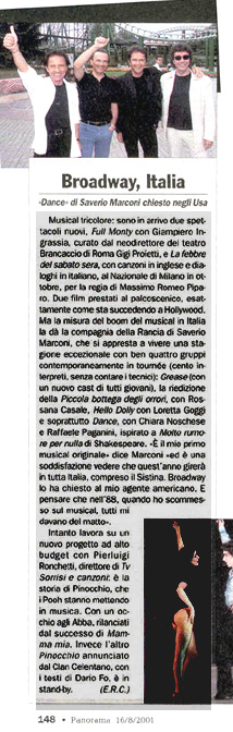 Articolo di "Panorama"