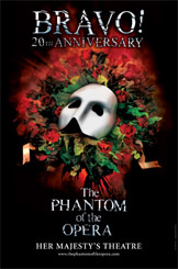 "The Phantom Of The Opera": la locandina celebrativa dei 20 anni a Londra