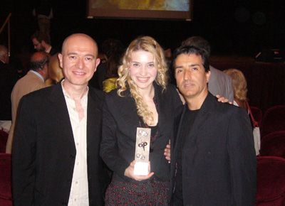 Marco Massari, Simona Samarelli, Fabrizio Angelini al Premio Gassman 2006