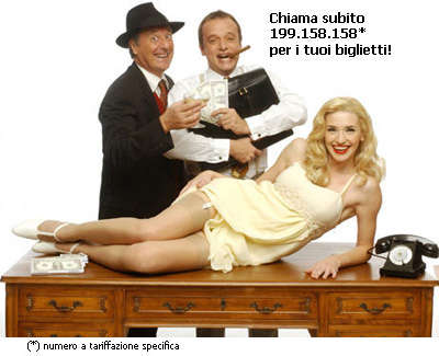 Enzo Iacchetti, Simona Samarelli, Gianluca Guidi in "The Producers"