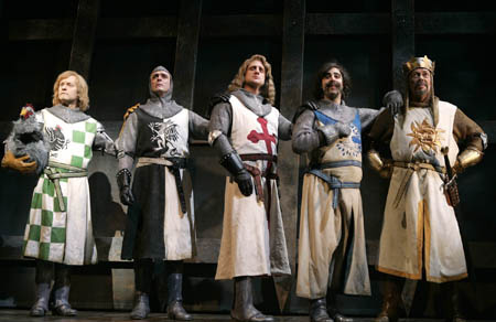 Una scena da "Spamalot"