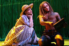 Una foto di scena dal musical "Tarzan"