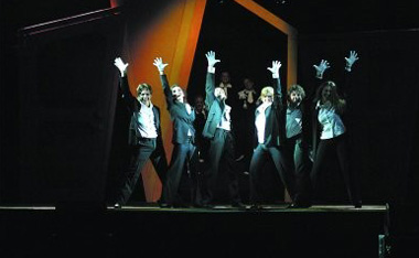 Una foto di scena da "Toc Toc a time for musical"