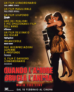 La locandina italiana di "Walk the line"