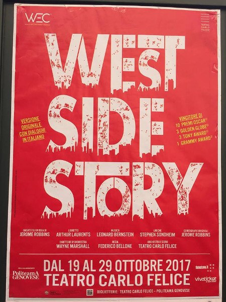 Il manifesto di West Side Story a Genva Il manifesto di West Side Story a Genva