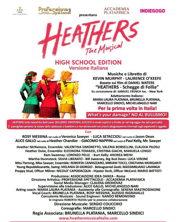 Arriva "Heathers The Musical" Arriva "Heathers The Musical"