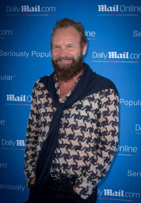 Look "hipster" per Sting Look "hipster" per Sting