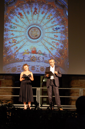 Barbara Olmai di VideoTolentino e Massimo Zenobi