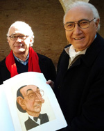 Saverio Marconi e Pippo Baudo al Castello della Rancia