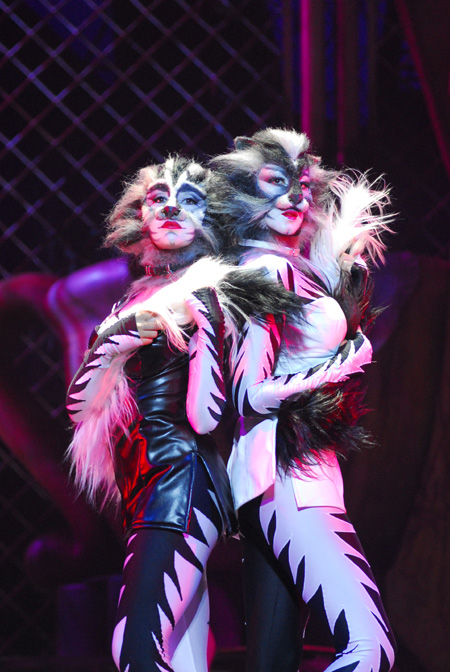 Una scena dal musical "Cats" in versione italiana (foto Alessandro Pinna)