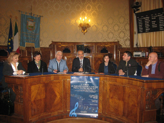 Un momento della conferenza stampa presso la Provincia di Macerata