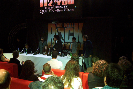 La conferenza stampa di "We Will Rock You"