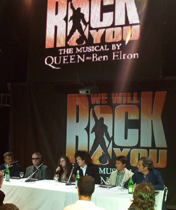 La conferenza stampa di "We Will Rock You"