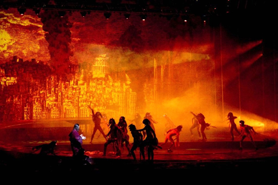 Una foto di scena