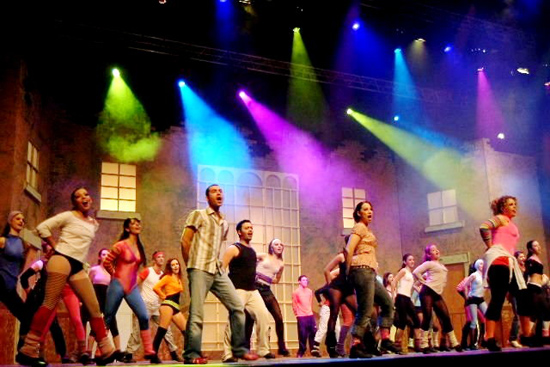 Una foto di scena da "Fame", edizione 2009