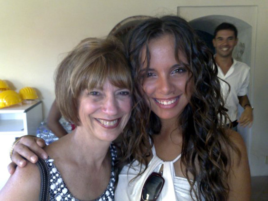 Judy Tylor e Denise Faro. Dietro: Federico Bellone