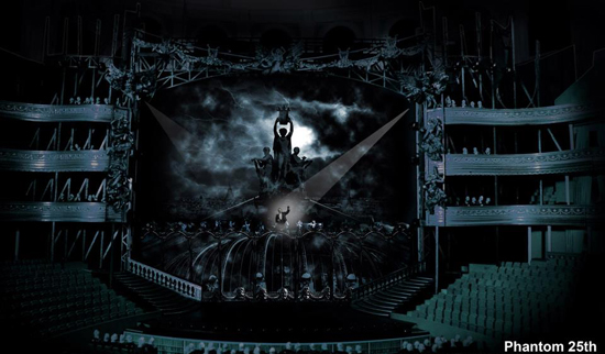 Il bozzetto della scenografia per la Royal Albert Hall