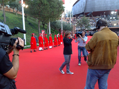 Jacopo Sarno sul tappeto rosso