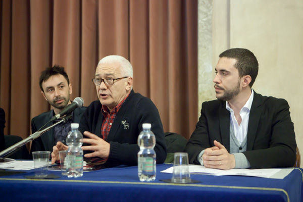 Un momento della conferenza stampa