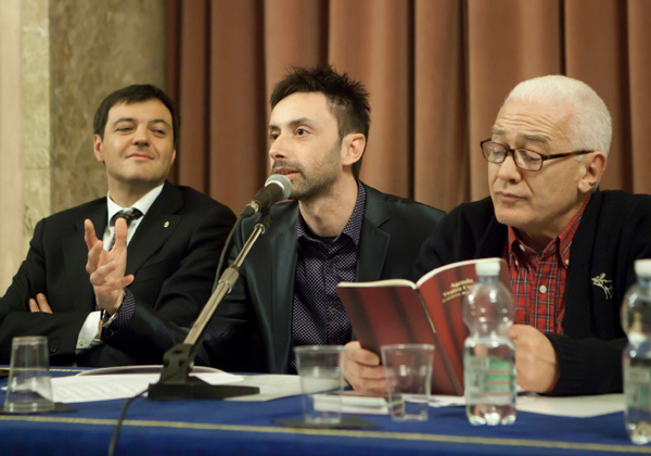 Un momento della conferenza stampa