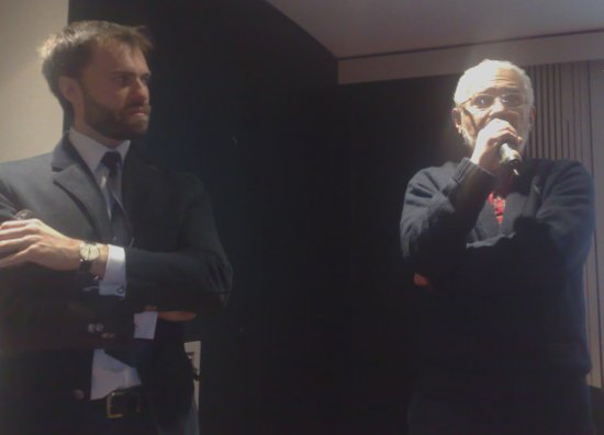 Mario Macchitella del Teatro della Luna con Saverio Marconi alla presentazione della stagione 2011/2012 del Teatro della Luna Mario Macchitella del Teatro della Luna con Saverio Marconi alla presentazione della stagione 2011/2012 del Teatro della Luna