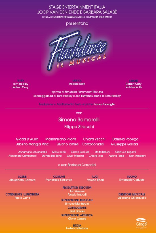 Il cast di "Flashdance il musical"