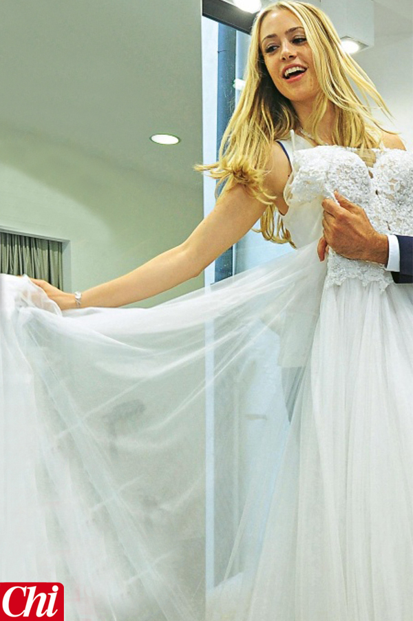 In abito da sposa per "Chi" In abito da sposa per "Chi"