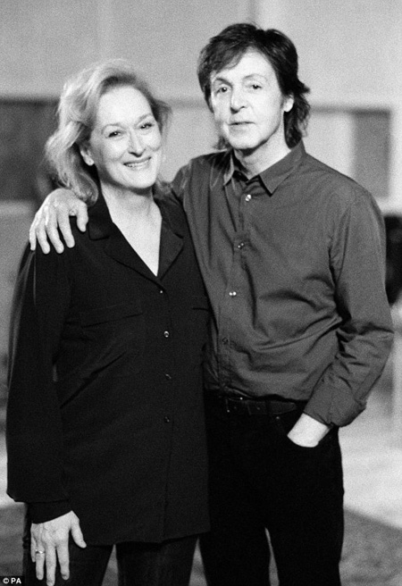 Meryl Streep e Paul McCartney Meryl Streep e Paul McCartney