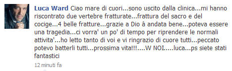 il post su Facebook