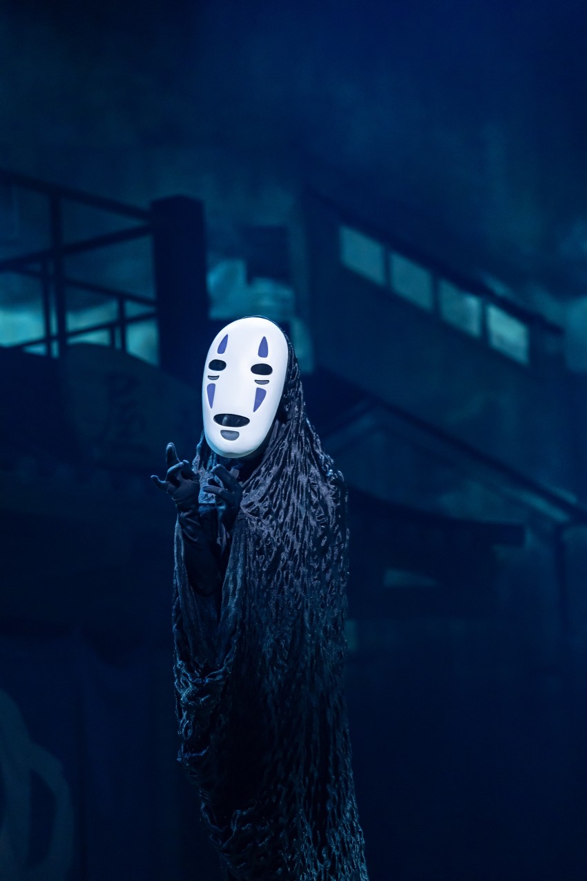 SPIRITED AWAY. Hikaru Yamano (Kaonashi or No-Face). Photo by Johan Persson
