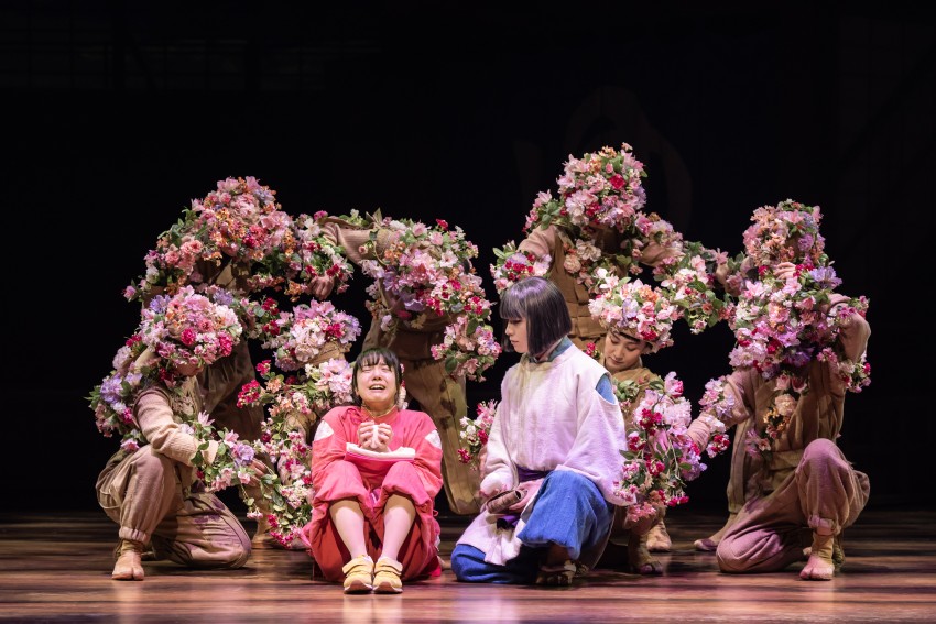 SPIRITED AWAY. Mone Kamishiraishi (Chihiro) and Kotaro Daigo (Haku). Photo by Johan Persson