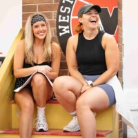 (L to R) Caitlin Garcia and Charlotte O'Rourke - Heathers The Musical (Rehearsal Images) - Photo credit Mark Senior