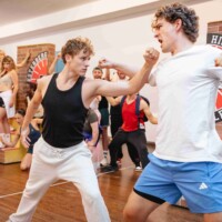 (L to R) Louis Hearsey and Beau Jackson - Heathers The Musical (Rehearsal Images) - Photo credit Mark Senior